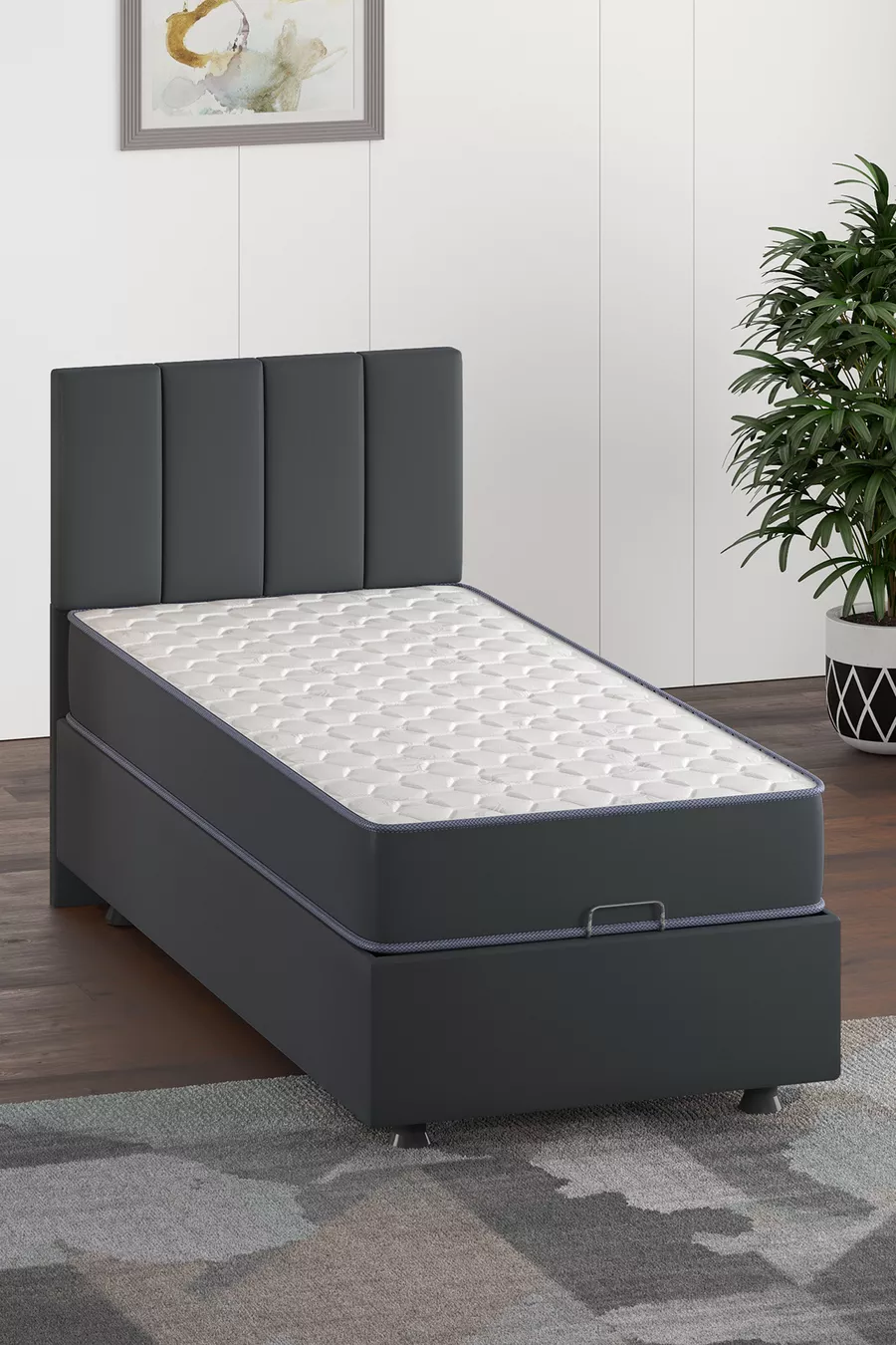 Tête de lit, Tête de lit Camélia Anthracite, Options de taille