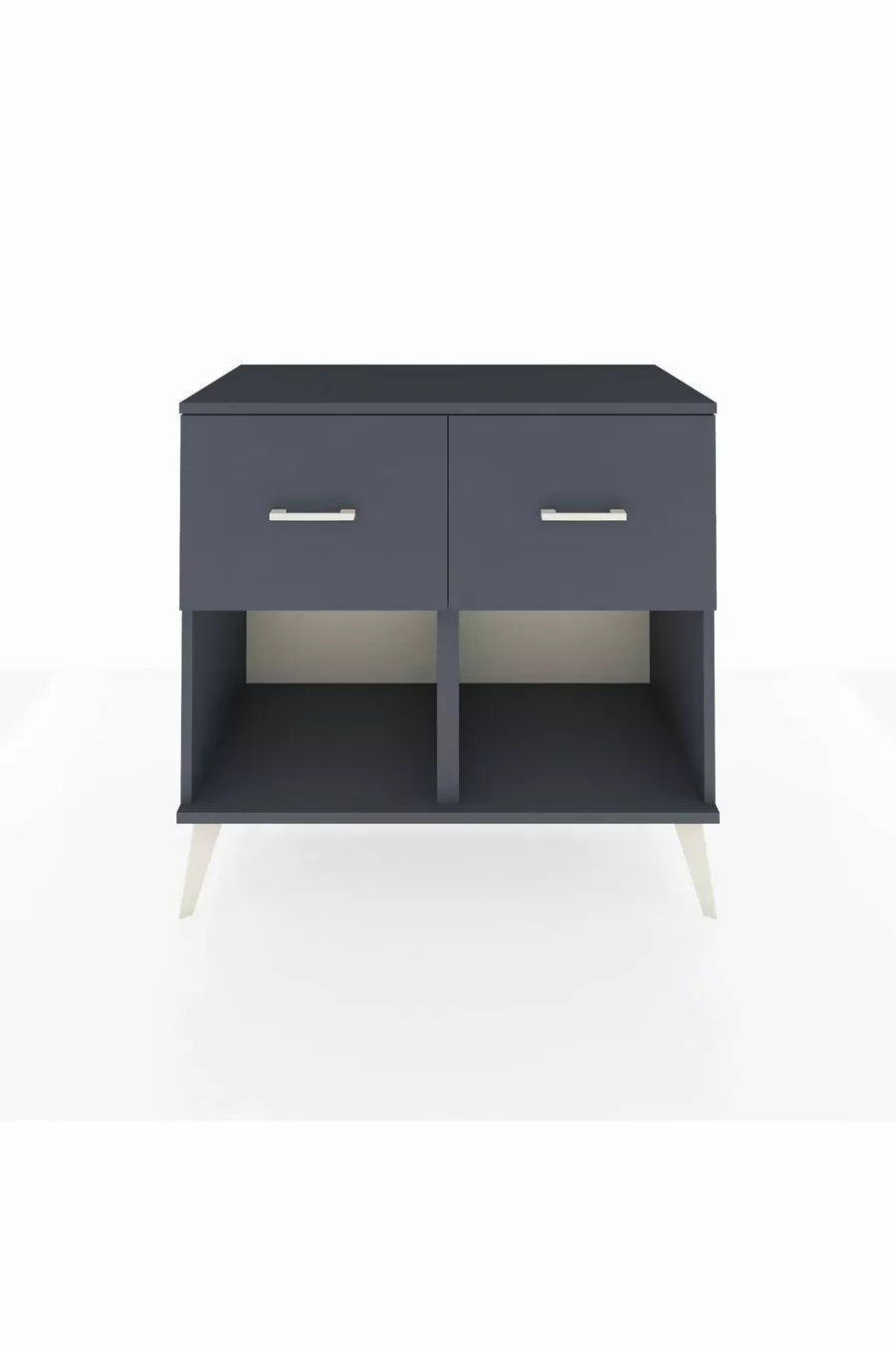 Commode Hyperion 2 tiroirs Anthracite-Anthracite