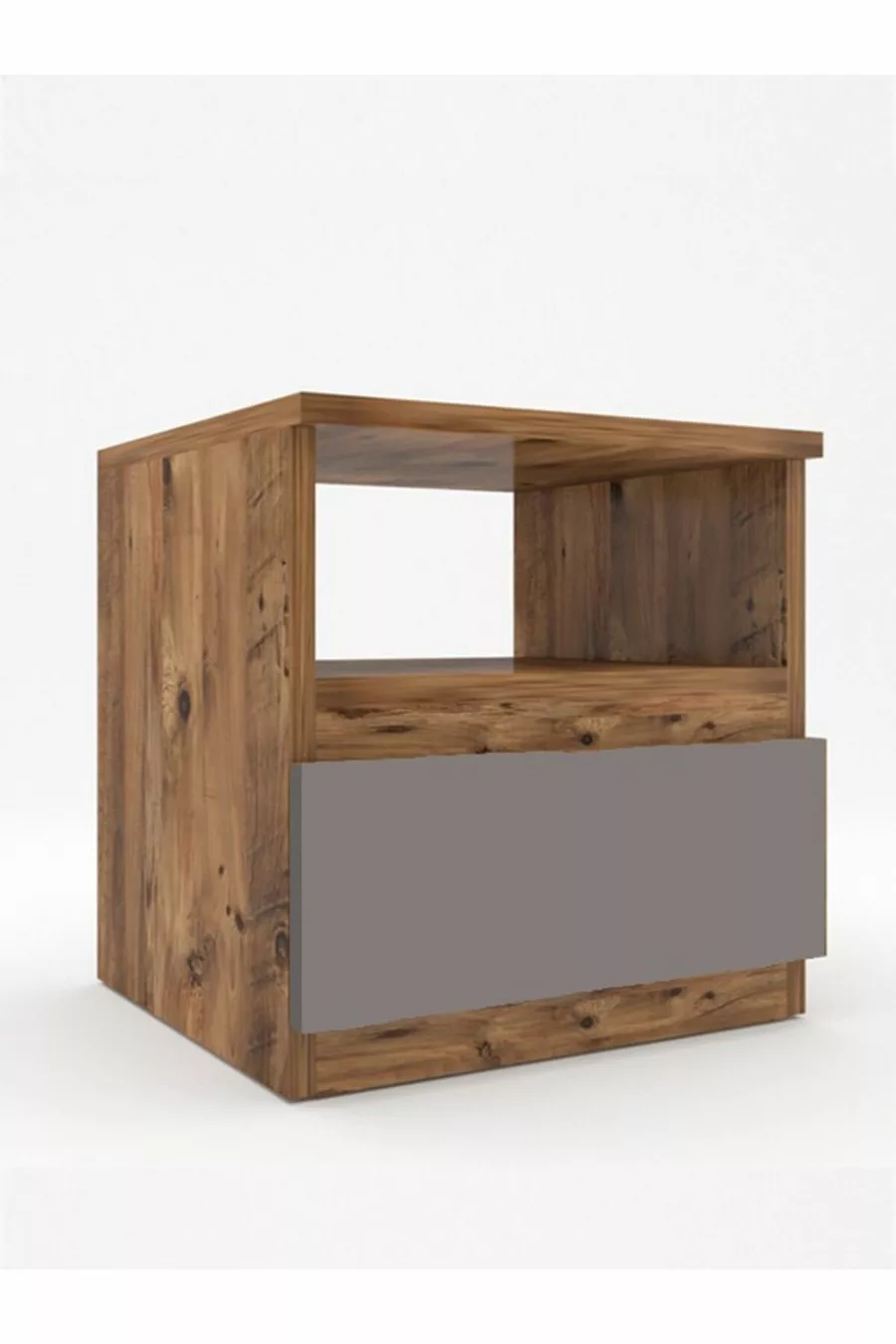UMUT COMMODE ANTHRACITE GRIS - PIN DE L'ATLANTIQUE 1 TIROIR CM