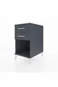Table de chevet Kronos à 2 tiroirs Anthracite-Anthracite