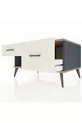 Commode Kronos 2 tiroirs Anthracite-Sapin/Pierre de lune