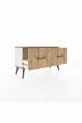 Commode Arges à 2 tiroirs Pierre de lune-Pin