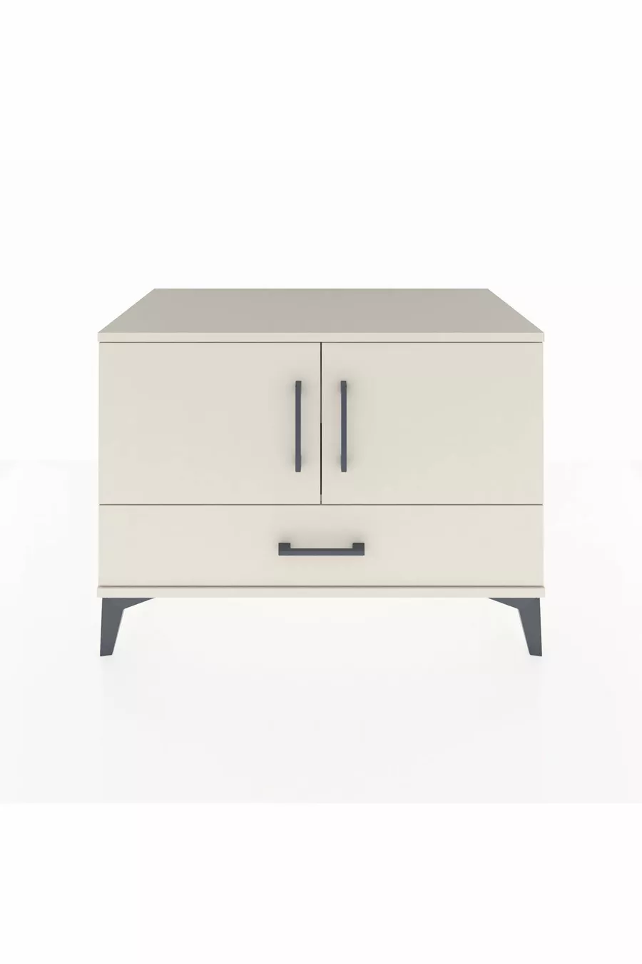 Commode Hyperion 2 étagères 1 tiroir 2 portes Pierre de lune-Pierres de lune