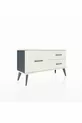 Commode Arges 3 tiroirs Anthracite-Pierres de lune