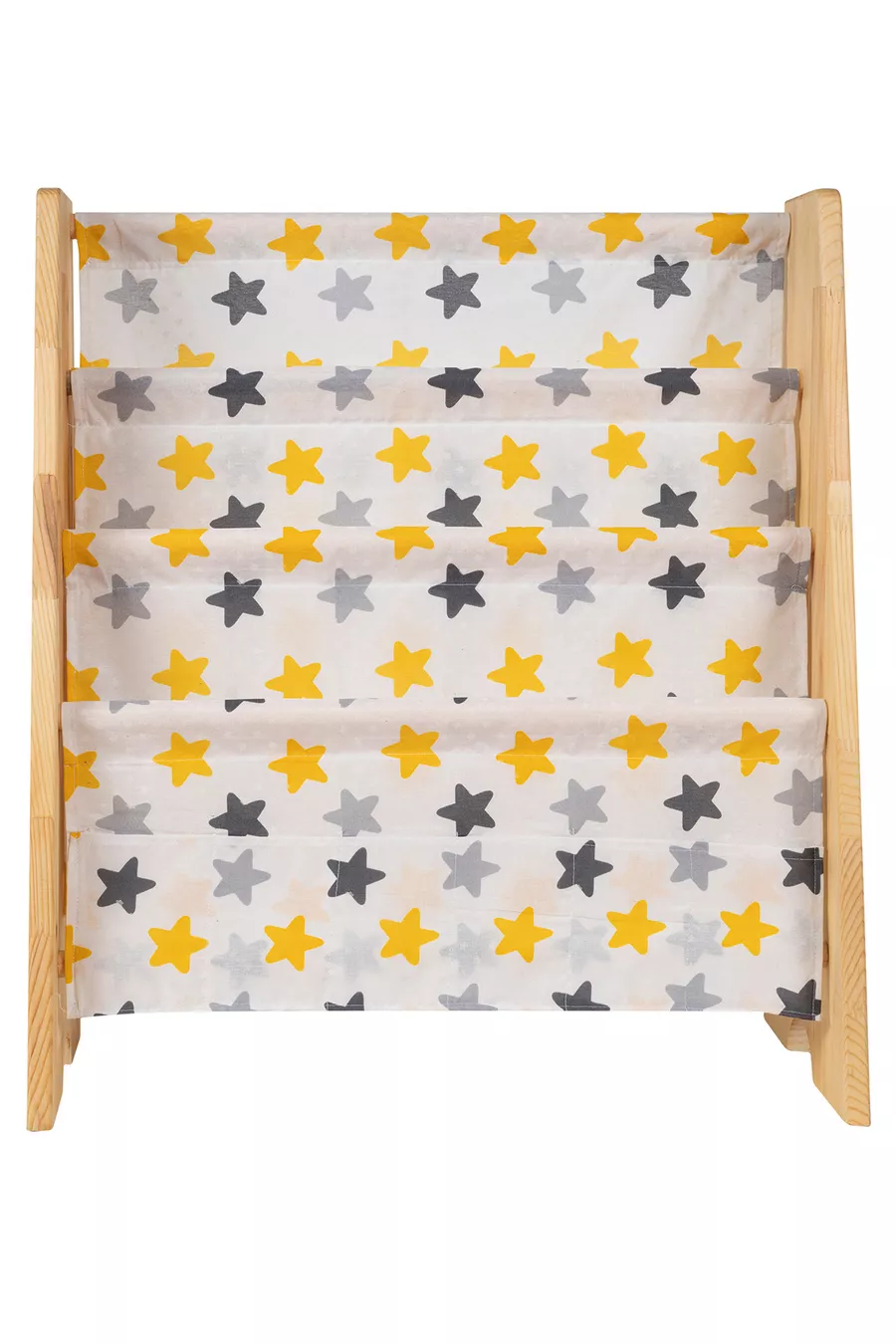 Bibliothèque Montessori en bois naturel, démontable, pour chambre d'enfant, crèche, école maternelle, étagère éducative avec tissu jaune