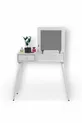 Table de maquillage Table de toilette avec miroir / Blanc