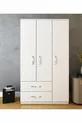 Armoire Modena à 3 portes et 2 tiroirs