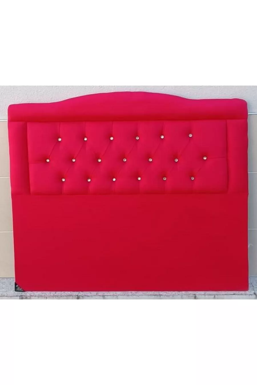 Titre DK Double  Rouge Tissu Baby Face Rembourré Matelassé Fait Main