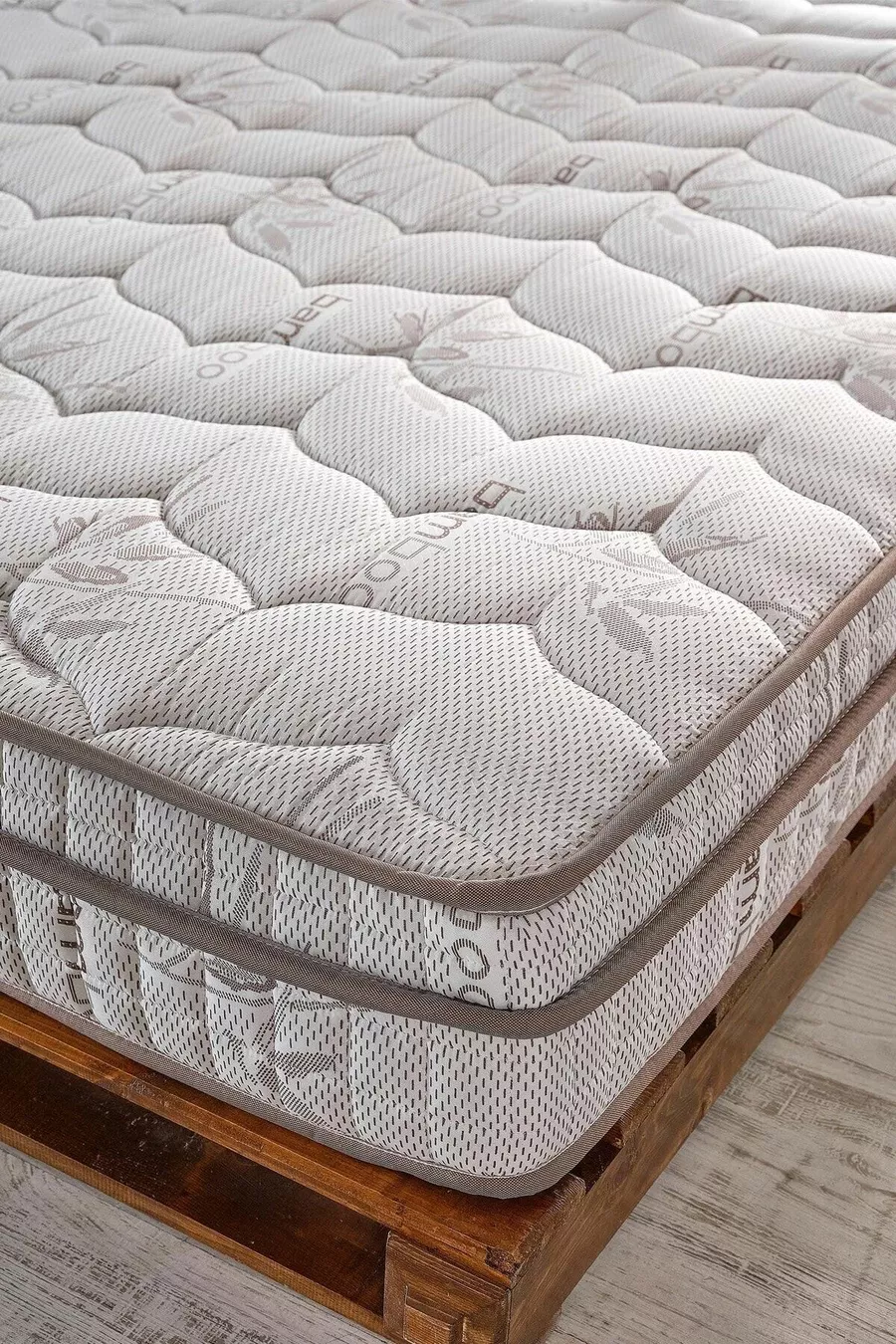 Matelas à ressorts en bambou 100 % orthopédique optimal (CM)