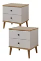 Ensemble de 2 tables de chevet Saga