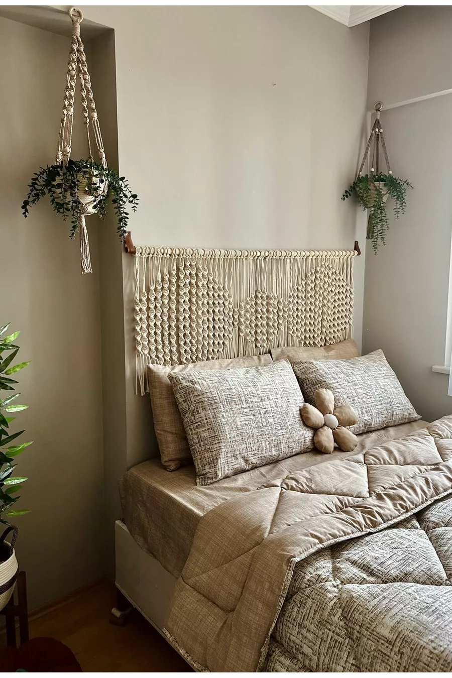 Tête de lit en macramé, tête de lit de base