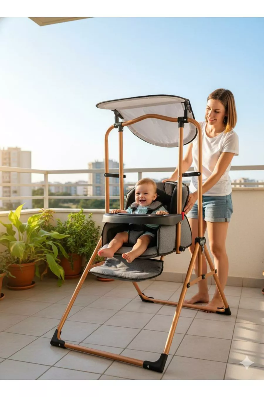 Balançoire de luxe - Chaise haute
