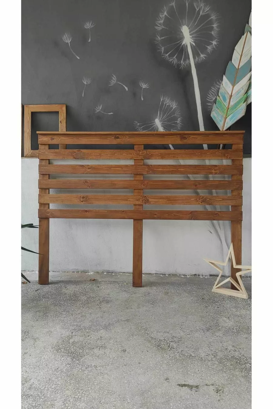 Tête de lit en bois / Tête de lit pour cadre de lit en bois (Simple)