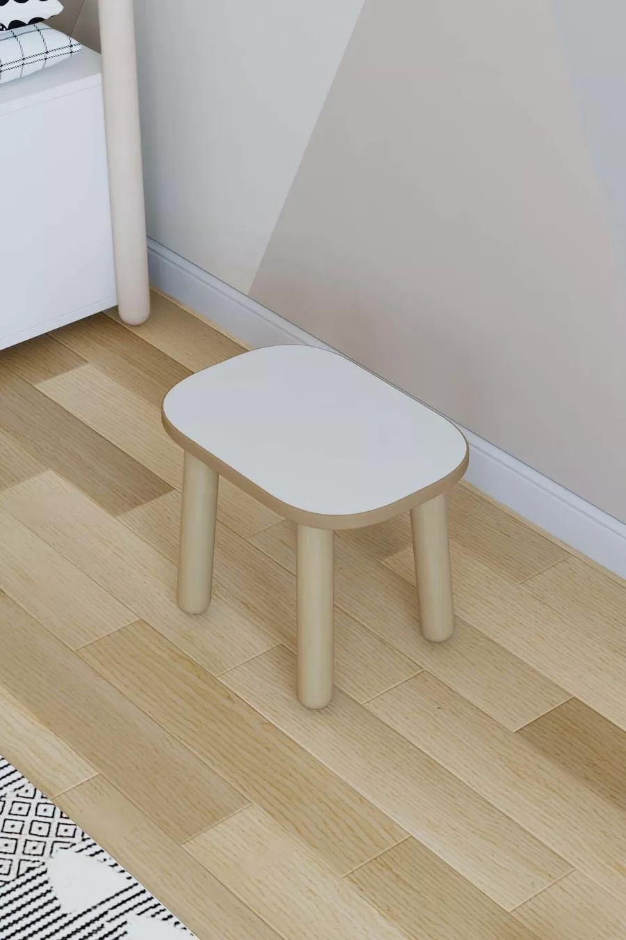 Tabouret pour enfants - Siège pour enfants - Tabouret en bois - Tabouret Montessori