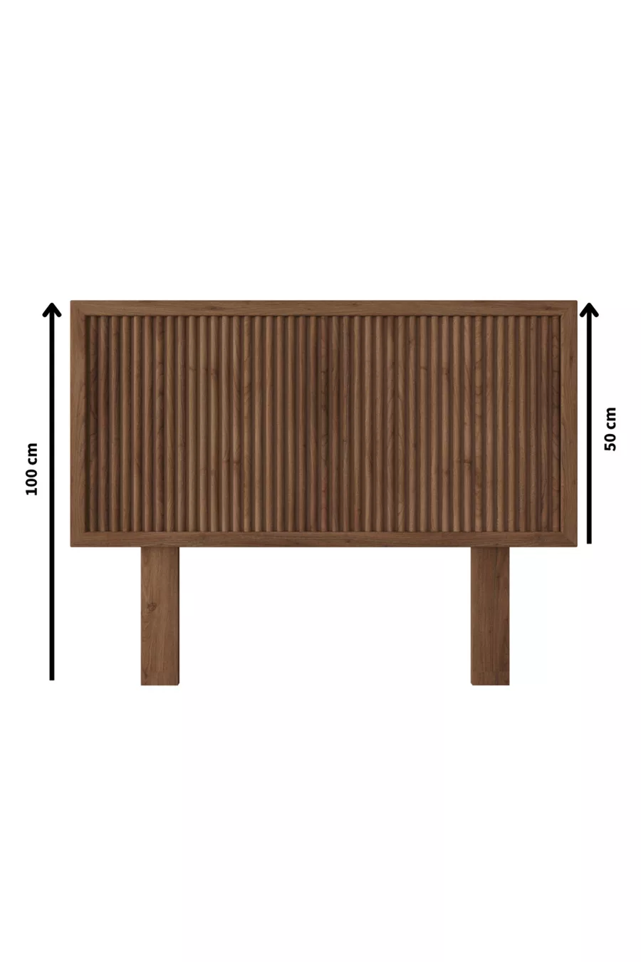 Tête Unique en Bois Couleur Noyer Modèle Marbré (VERTICAL)