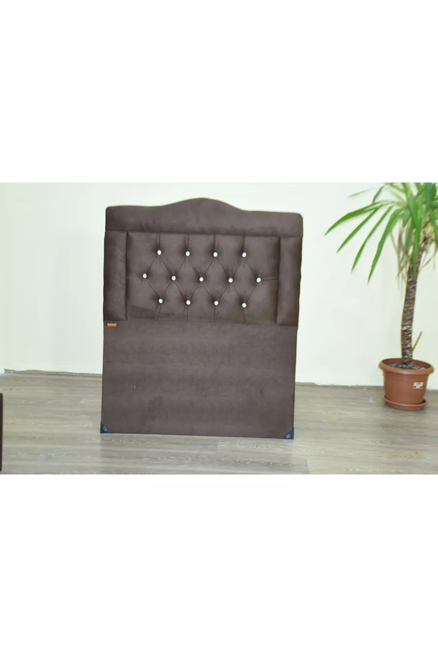 Titre Plume de poulain MARRON EFFACABLE Tissu Matelassé Rempli  cm Fait à la main