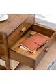 Table de chevet en bois massif TerraMove avec 2 tiroirs en pin de 1re qualité