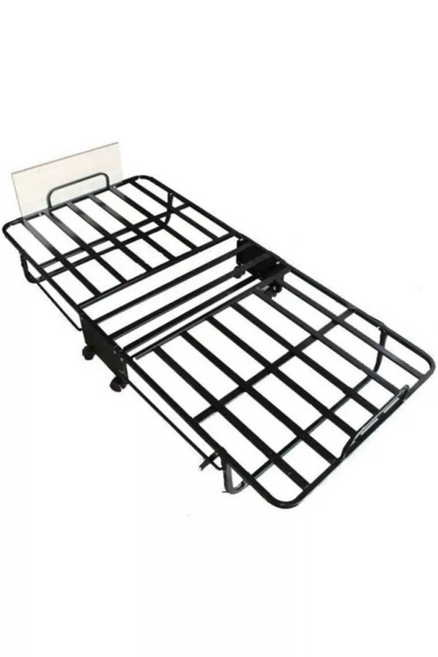 Lit pliant en métal Usta + Sommier simple (X cm)