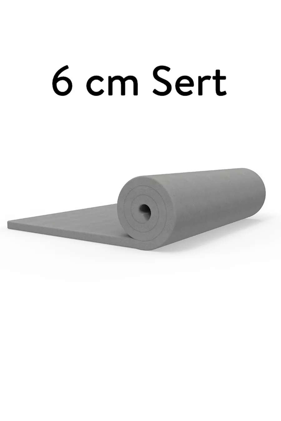Ecotopper - 6 cm Matelas en Mousse Orthopédique Ferme Gris