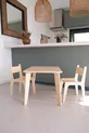 Ensemble de table et chaises en bois Montessori pour enfants (1 table + 2 chaises)