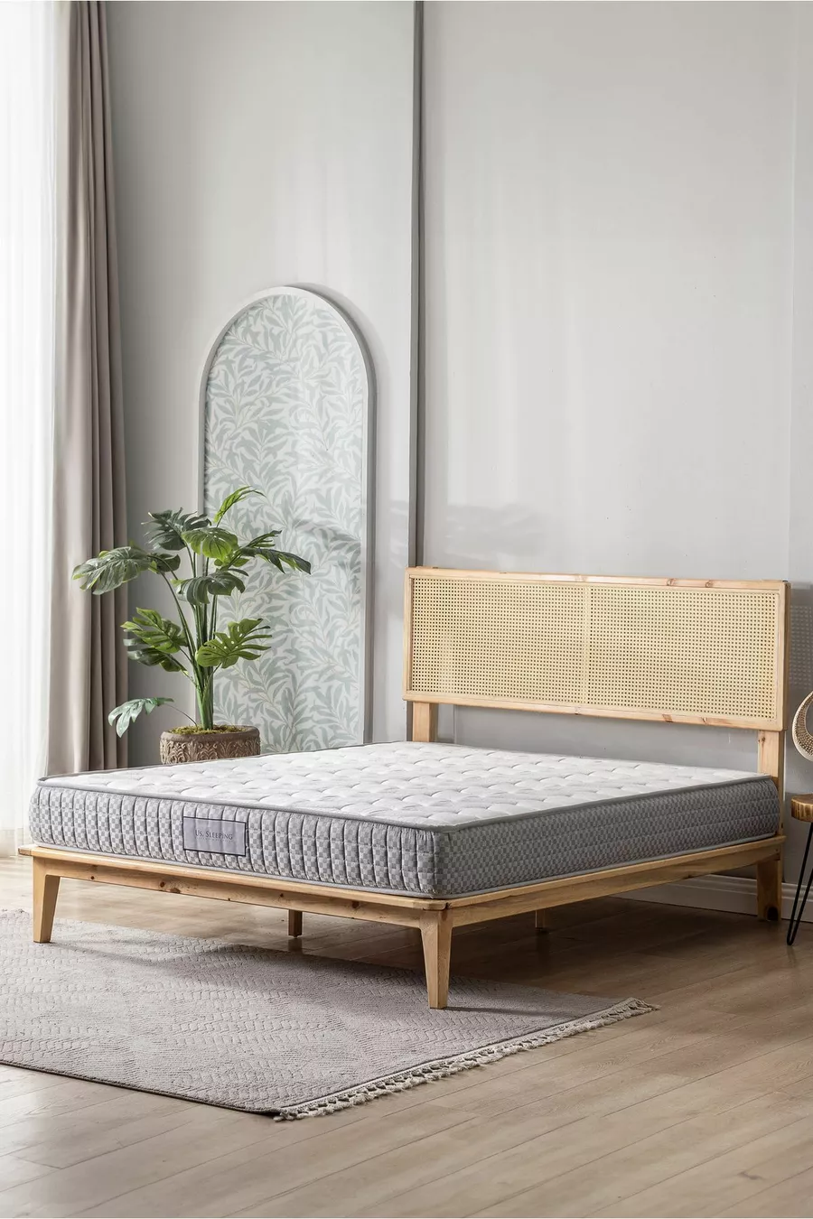 Matelas entièrement orthopédique Natural Soft avec plume d'oiseau et mousse,  cm (±1 cm)