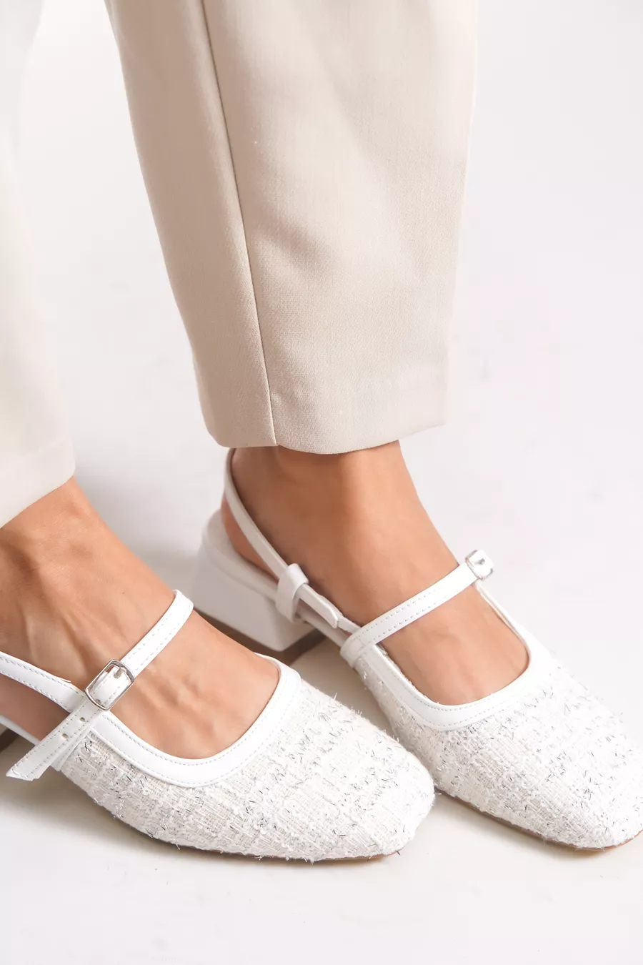 Chaussures à talons pour femmes Aanlarel  Blanc