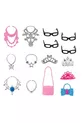  pièces de poupées et accessoires compatibles avec Barbie Frozen, comme sur l'image