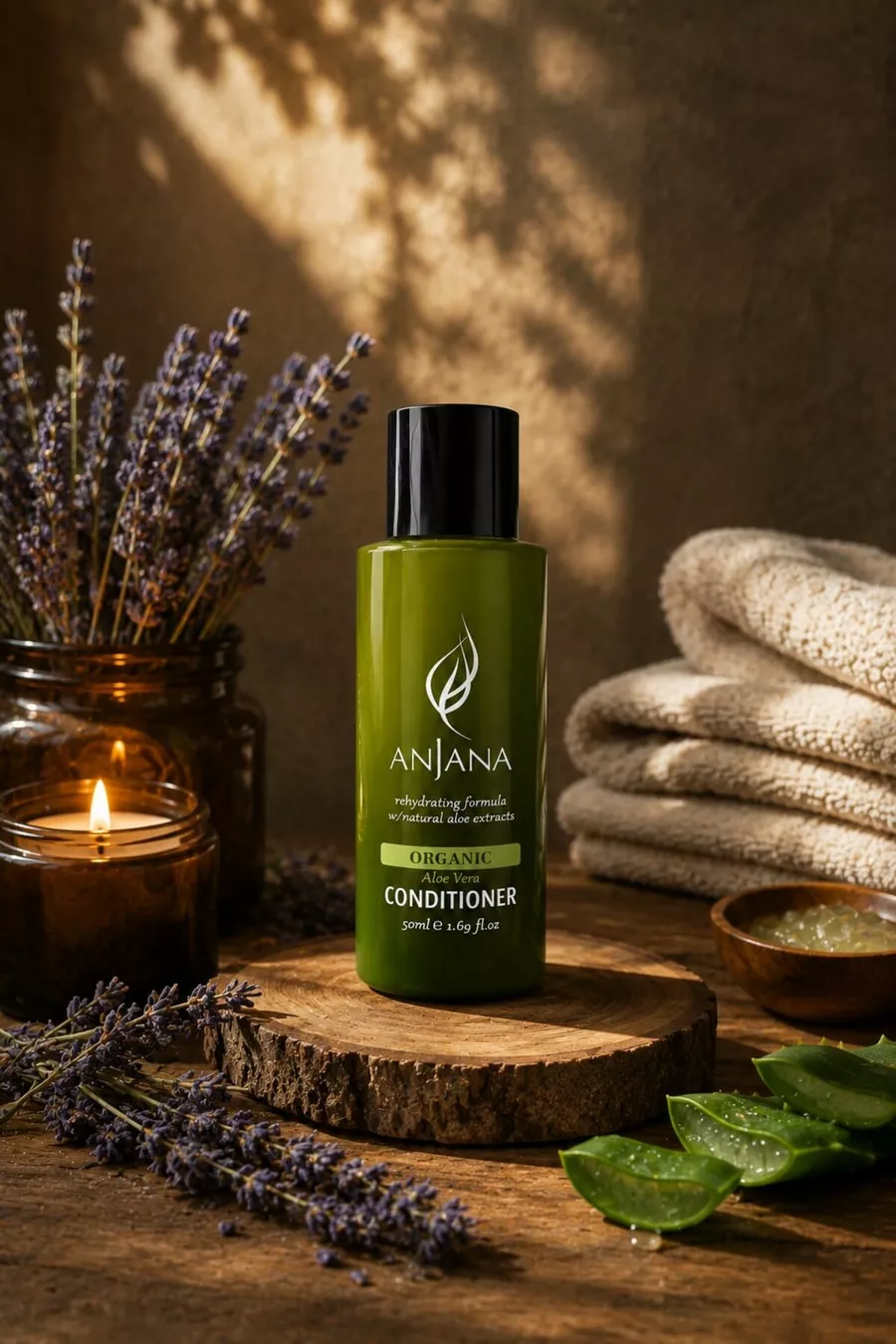 Après-shampoing Cheveux à l'Aloe Vera Biologique  ml – Après-shampoing Mini Hydratant et Réparateur Intense