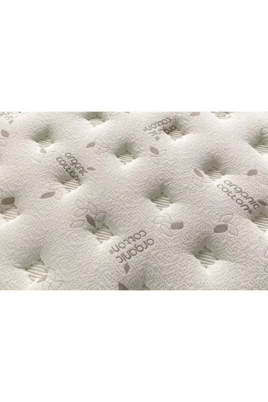 Matelas orthopédique à ressorts avec rembourrage en plumes d'oie en coton biologique, disponible en simple, double et pour bébé