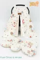 Coussin / Couverture Poussette Orthopédique pour Bébé, Ensemble de Poussette Avantageux en 2 Pièces, Style à Suspendre, Série Animaux
