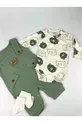 Grenouillère pour bébé garçon avec broderie d'ours, ensemble de 3 pièces – Body, grenouillère et chaussettes | Vêtements pour bébé de 3, 6, 9 mois