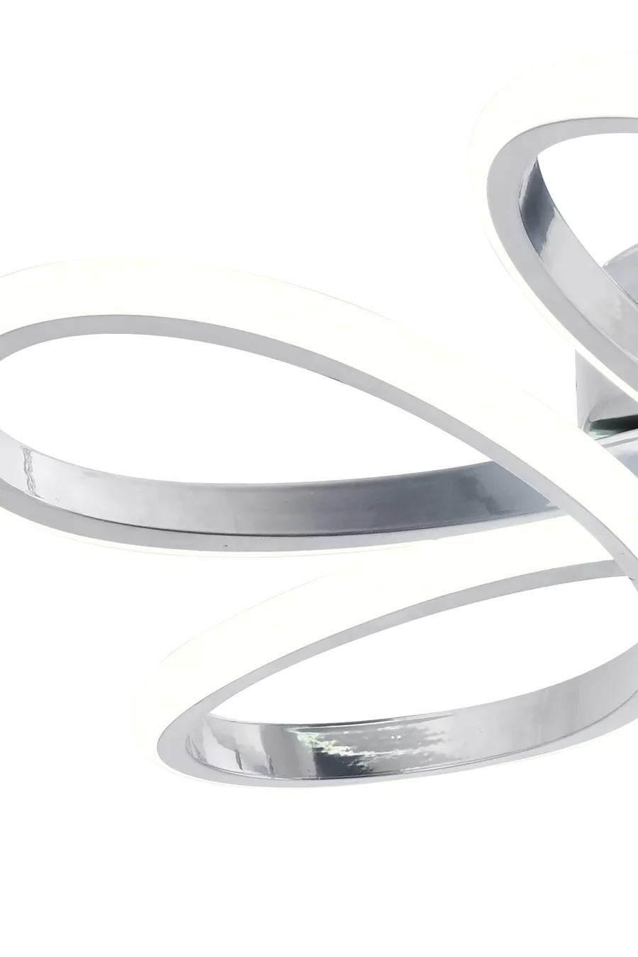 Plafonnier en chrome moderne Alis, lumière blanche pure au plafond, salon, cuisine, chambre à coucher, lustre LED