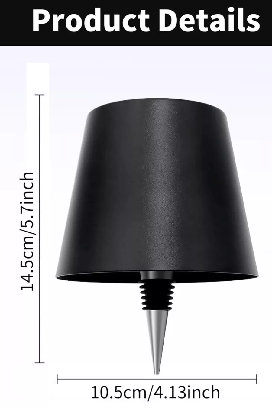 Lampe pour Bouteille de Vin Rechargeable Magnétique – 3 Modes de Couleur / Lampe Intelligente à Poser sur la Bouteille