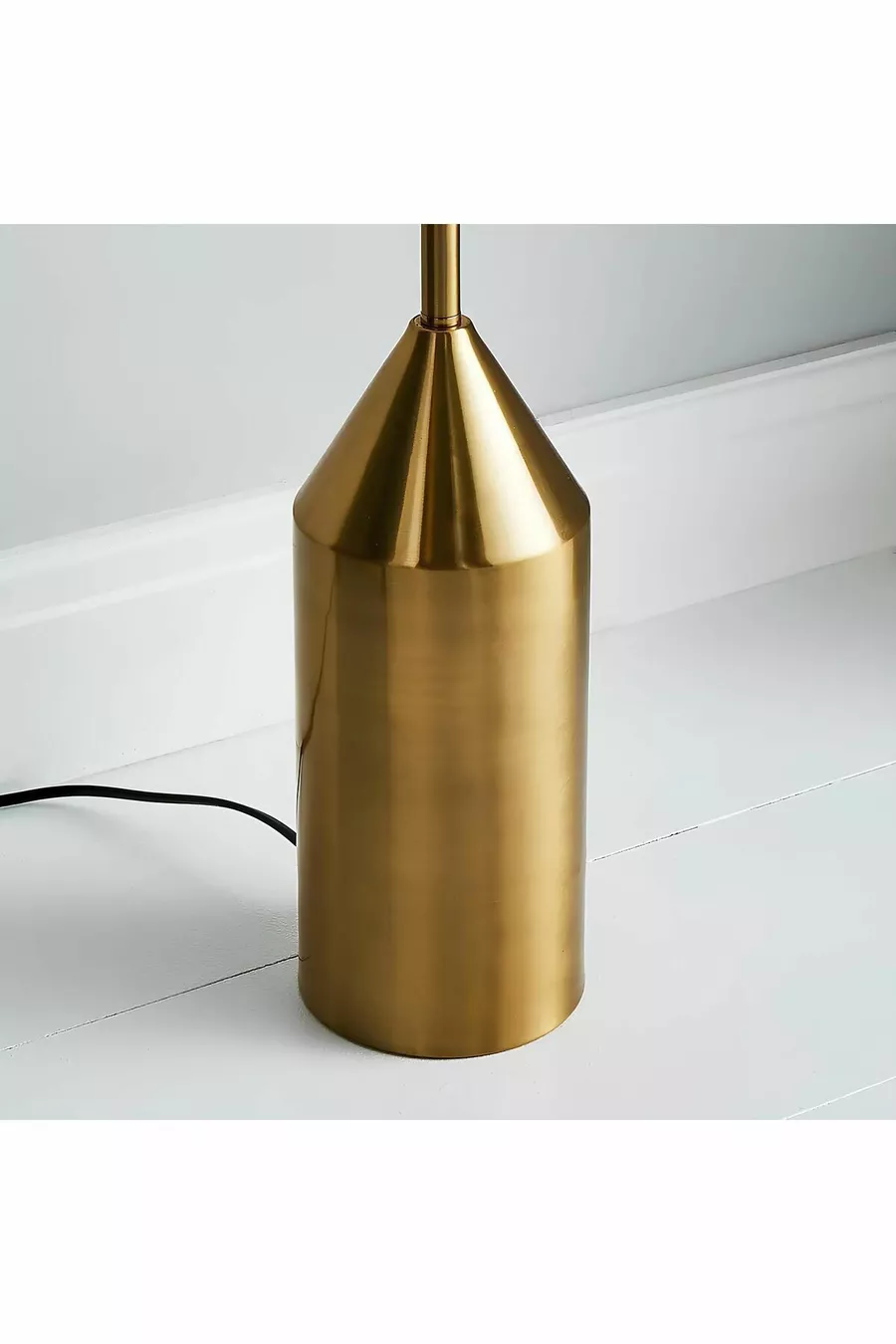 Lampadaire en forme de champignon au design moderne avec abat-jour en tissu