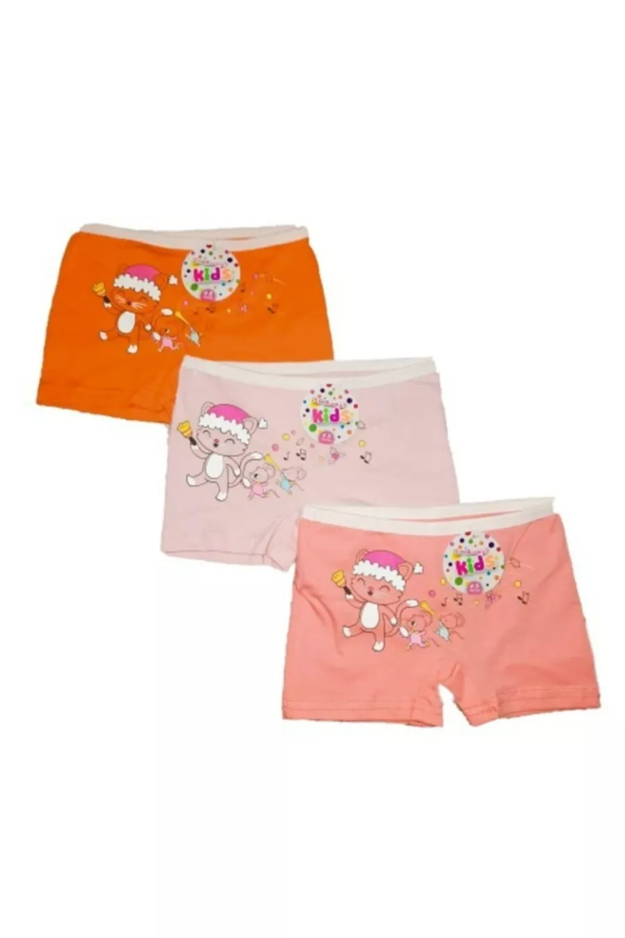 Dr Bugy Kids Boxers pour Fille 3 Pièces