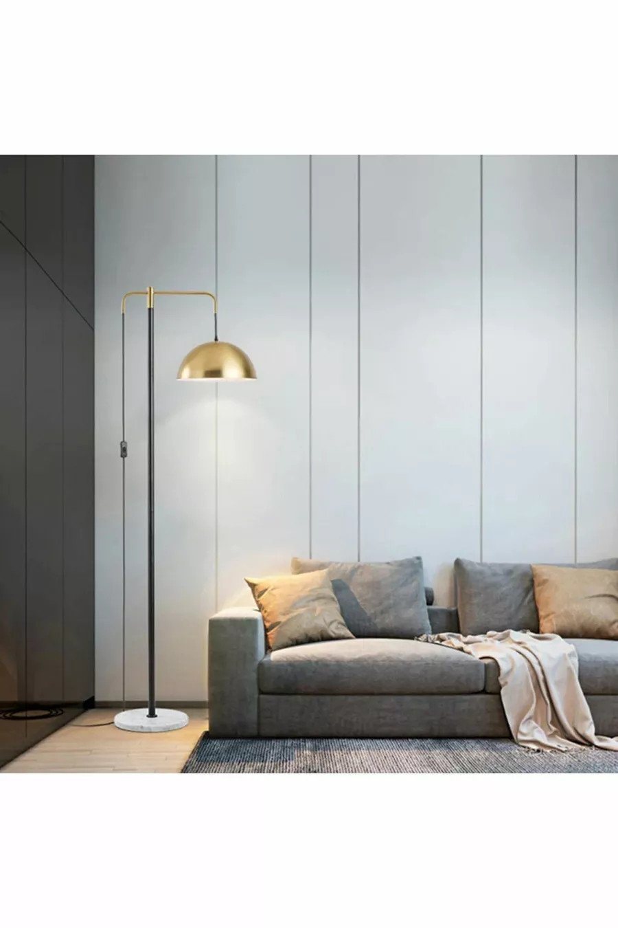 Lampadaire en métal design