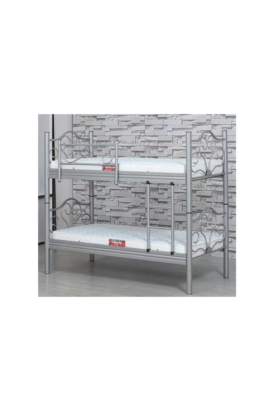 Lit superposé Boukhara, argent, GM