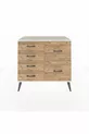 Commode Hyperion 6 tiroirs Pin-Antique/Pin