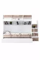 Lits superposés, Lit superposé Courageux avec tiroirs - Noyer 3 matelas confort