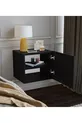 Commode murale en MDF avec porte noire élégante, moderne et polyvalente