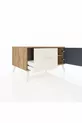 Commode Kronos avec une étagère, un tiroir et une porte, pin-anthracite/pierre de lune
