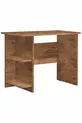 Lit superposé, Lit Aura avec bureau et armoire 3 portes, Noyer foncé
