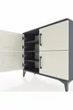 Commode Arges 3 étagères 4 portes Anthracite-Pierre de lune