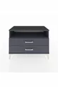 Commode Hyperion à une étagère et 2 tiroirs Anthracite-Anthracite