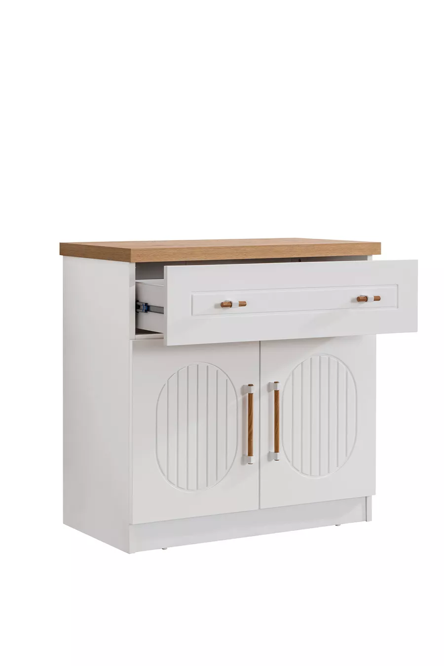 Chambre d'enfant Vita Bohem - Armoire 4 portes, Lit, Table de chevet, Commode