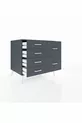 Commode Kronos 6 tiroirs Anthracite-Anthracite