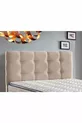 Tête de lit en tissu crème vintage de luxe pour une personne cm