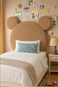 Tête de lit, peluche marron clair, tête de lit simple, tête de lit en peluche Mickey Mouse