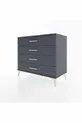Commode Hyperion 4 tiroirs Anthracite-Anthracite