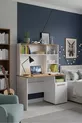 Bureau pour jeunes et enfants en bois blanc, bureau pour joueurs, bureau d'ordinateur, ensemble de chambre d'enfant